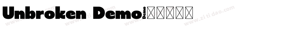 Unbroken Demo字体转换